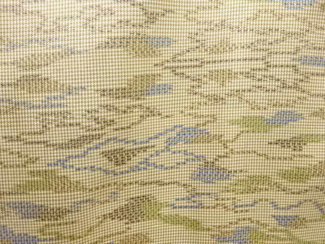 アンティーク　霞模様織り出し本場大島紬着物